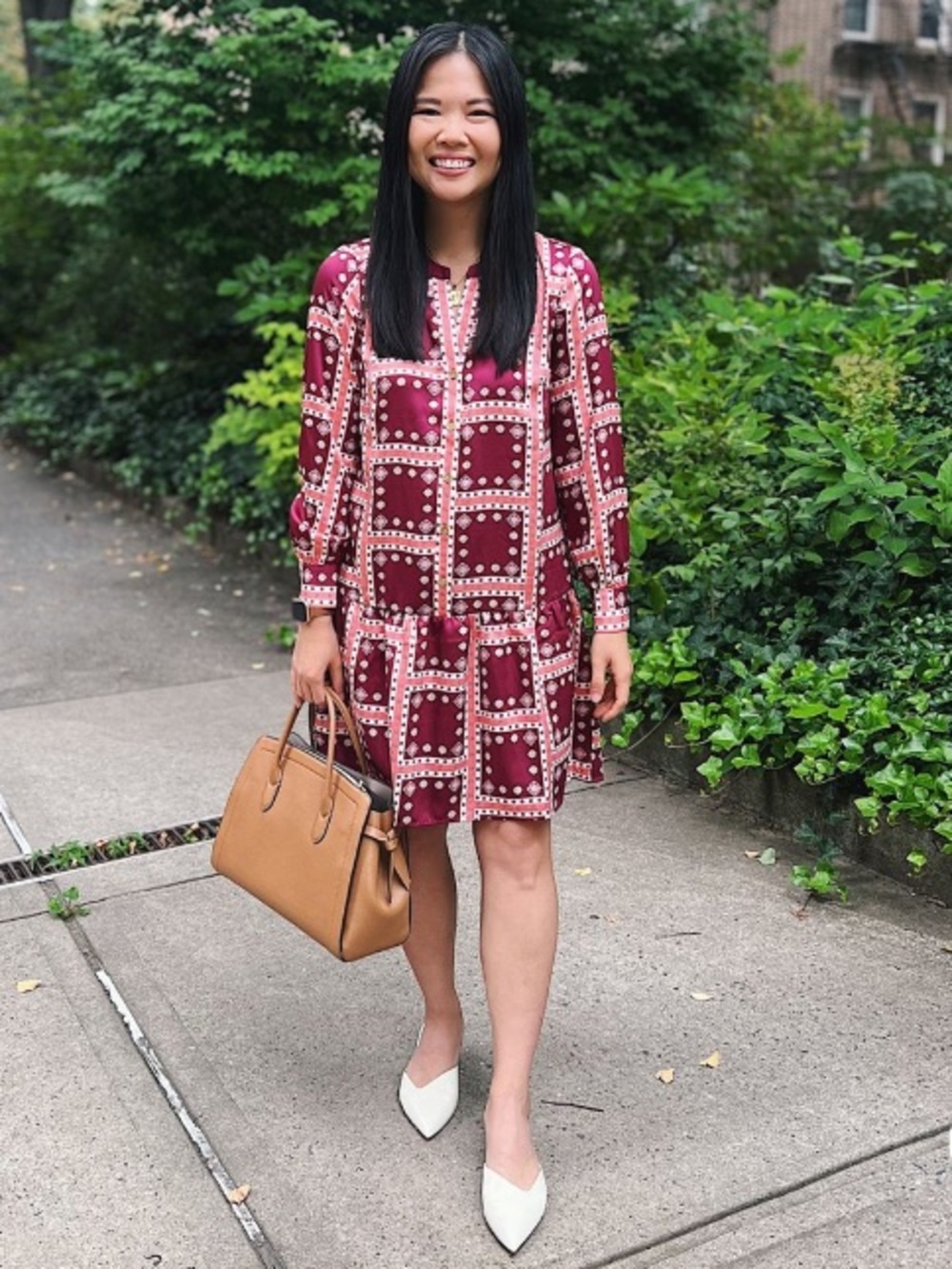 NEW LOFT Border Flounce Shirtdress Size XL